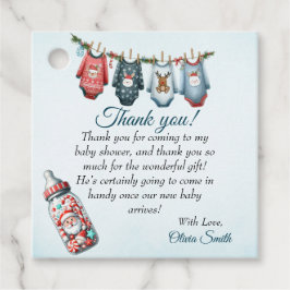 Santa Baby Weihnachts Winter Baby Dusche Geschenkanhänger