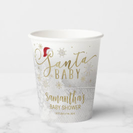 Santa Baby Weihnachts Winter Baby Dusche Pappbecher