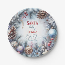 Santa Baby Weihnachts Winter Baby Dusche