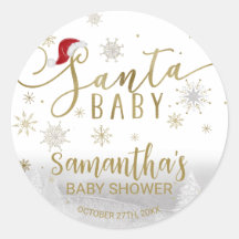 Santa Baby Weihnachts Winter Baby Dusche