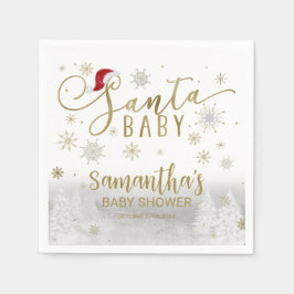Santa Baby Weihnachts Winter Baby Dusche Serviette