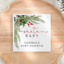 Santa Baby Weihnachtsdusche Napkins