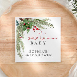 Santa Baby Weihnachtsdusche Napkins Serviette