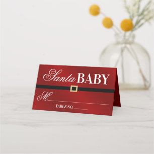Santa Baby Weihnachtsdusche Platzkarte