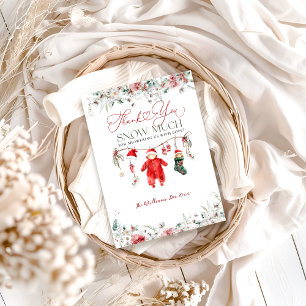 Santa Baby Weihnachtsduschgeschlecht neutral Dankeskarte