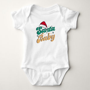 "Santa Baby" Weihnachtsjause Baby Bodysuit Baby Strampler