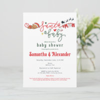 Santa Baby Winter African American Baby Dusche