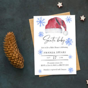 Santa Baby - Winter Babyparty Einladung