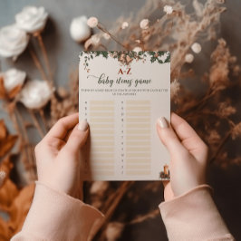 Santa Baby Winter Red Green Baby Items Game Flyer