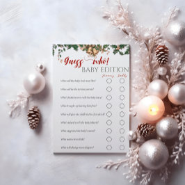 Santa Baby Winter Red Green rät wen Flyer