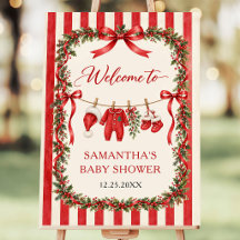 Santa Baby Winter Weihnachten Baby Shower