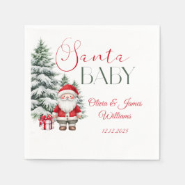 Santa Baby Winter Weihnachtsdusche Willkommen Serviette