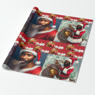 Santa Baby Wrapping Paper Geschenkpapier