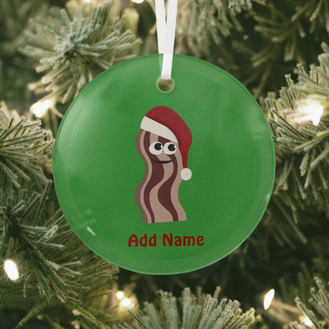 Santa Bacon Ornament Aus Glas (InSitu)