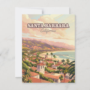 Santa Barbara Beach Central Coast California Karte