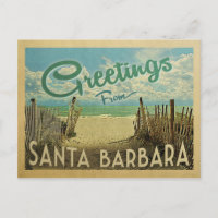 Santa Barbara Beach Vintage Reise