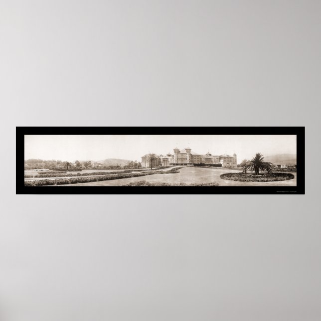 Santa Barbara CA Hotel Potter Foto 1909 Poster (Vorne)
