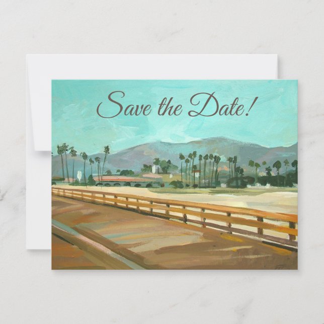 Santa Barbara, CA - Stearns Wharf Einladung (Vorderseite)