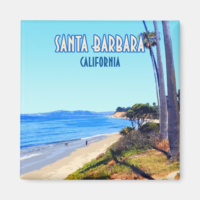 Santa Barbara California Butterfly Beach Montecito Magnet (Vorne)