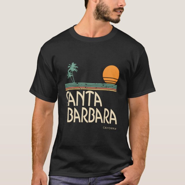 Santa Barbara California Palms T-Shirt (Vorderseite)