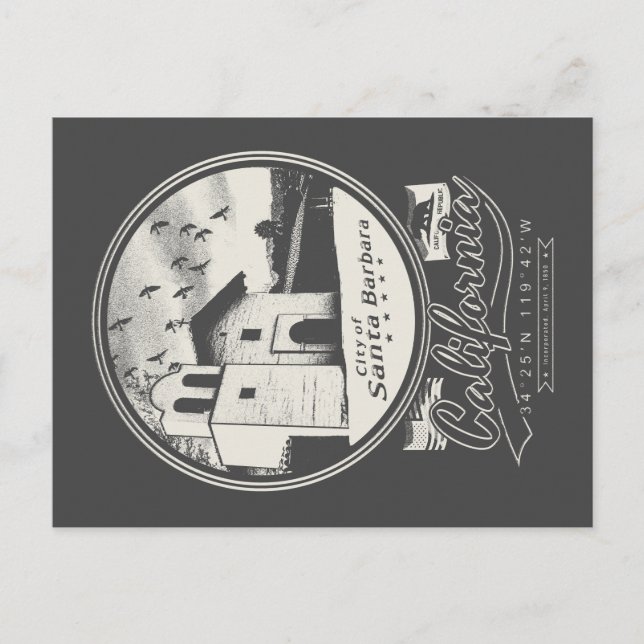 SANTA BARBARA CALIFORNIA POSTKARTE (Vorderseite)