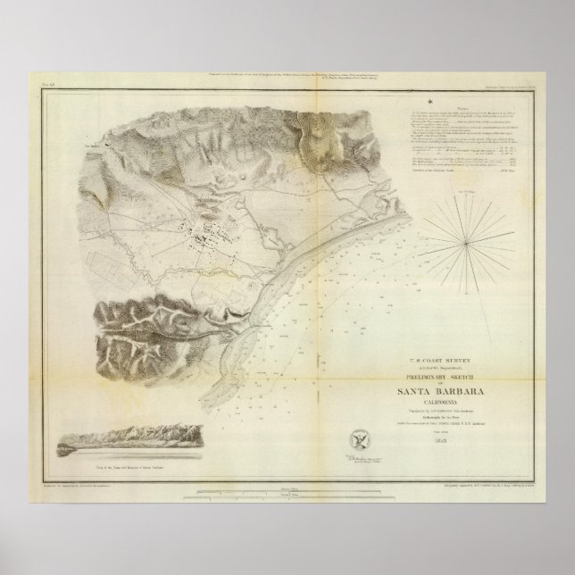 Santa Barbara, Kalif Poster (Vorne)