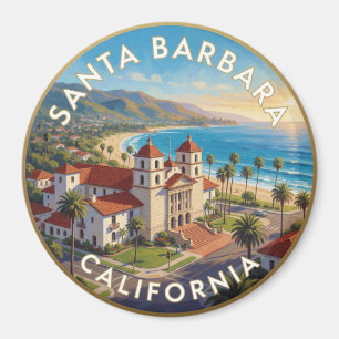Santa Barbara Kalifornien Küsten Reise Magnet