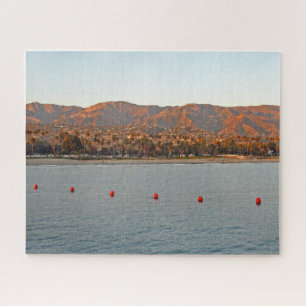 Santa Barbara, Kalifornien, Sonnenuntergangsberge Puzzle