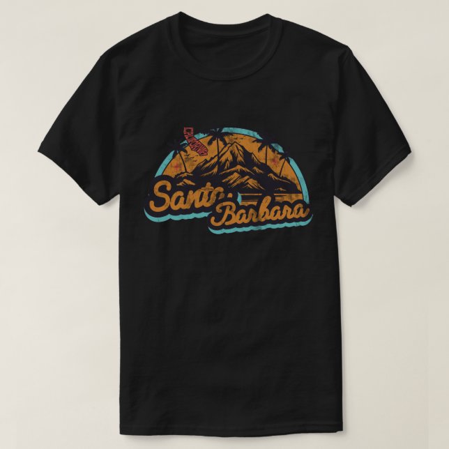 Santa Barbara, Kalifornien T - Shirt (Design vorne)