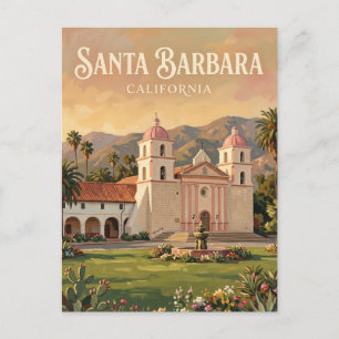 Santa-Barbara-Mission Kalifornien Postkarte