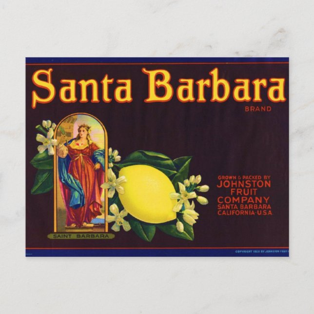 Santa Barbara Postkarte (Vorderseite)