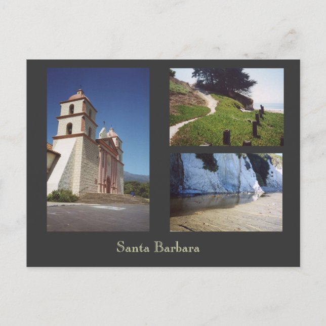 Santa Barbara Postkarte (Vorderseite)