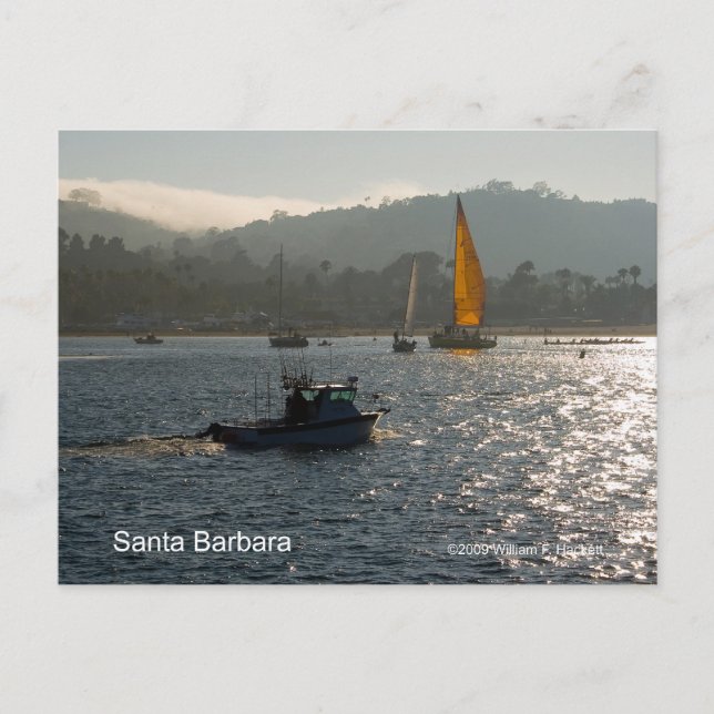 Santa Barbara Sunset Products, Kalifornien Postkarte (Vorderseite)