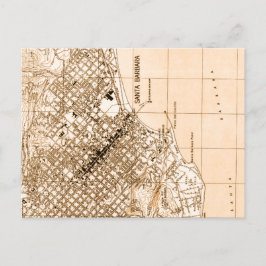 Santa Barbara Vintage Karte vertikale Postkarte