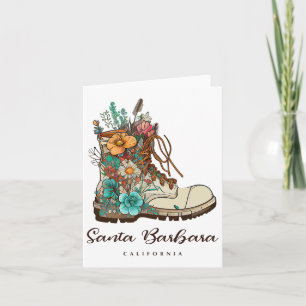 Santa Barbara Wandern im Freien Souvenir Karte