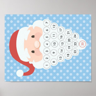 Santa Bart Weihnachts-Adventskalender Poster