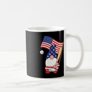 Santa Baseball Gnome - 4. Juli Kaffeetasse