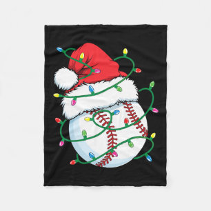 Santa Baseball Sportball Männer Weihnachten Weihna Fleecedecke