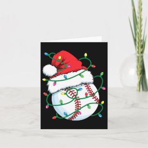 Santa Baseball Sportball Männer Weihnachten Weihna Karte