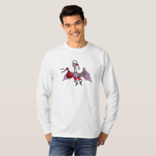 Santa Bat Männer Weiße lange Ärmel T - Shirt
