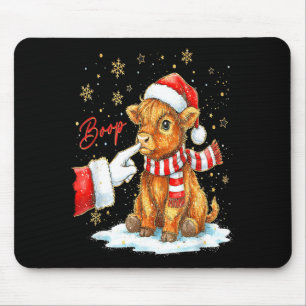 Santa Bauer Lustiger Western Hand Boop Weihnachten Mousepad