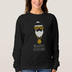 Santa Bawa Hip Hop Ugly Weihnachtsweisstift Sweatshirt