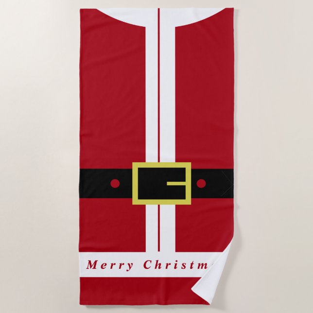Santa Beach Handtuch (Vorderseite)