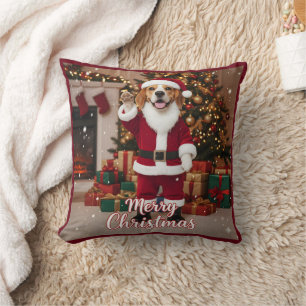 Santa Beagle Frohe Weihnachten - Beagle Weihnachte Kissen