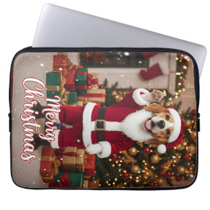 Santa Beagle Frohe Weihnachten - Beagle Weihnachte Laptopschutzhülle