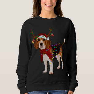 Santa Beagle Rentiere Weihnachten Sweatshirt