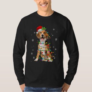 Santa Beagle Weihnachtsbaum Xmas Pyjama Hund T-Shirt