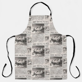 Santa Bear Breaking News Zeitung Weihnachtsbaum Schürze