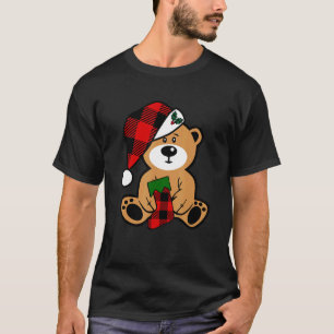 Santa Bear Buffalo Karierter Strumpf und Hat Chris T-Shirt