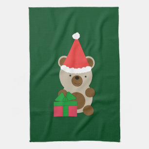 Santa Bear Geschirrtuch